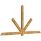 Ekena Millwork Kennewick Rough Sawn Timber Gable Bracket, Western Red Cedar, 96"W x 48"H x 2"D x 4"F, 12/12 Pitch GBW096X48X0204KEN00RWR - alternate 4